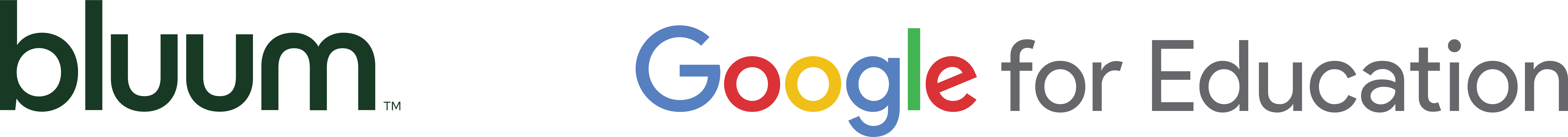 Cobrand logo of Bluum and Google
