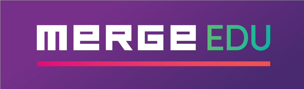 merge edu logo purple