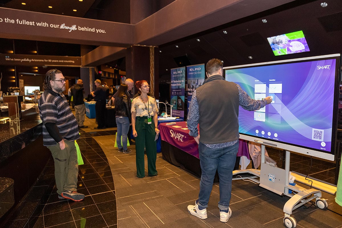 Bluum 2023 Tech Tour SMART Technologies demonstration