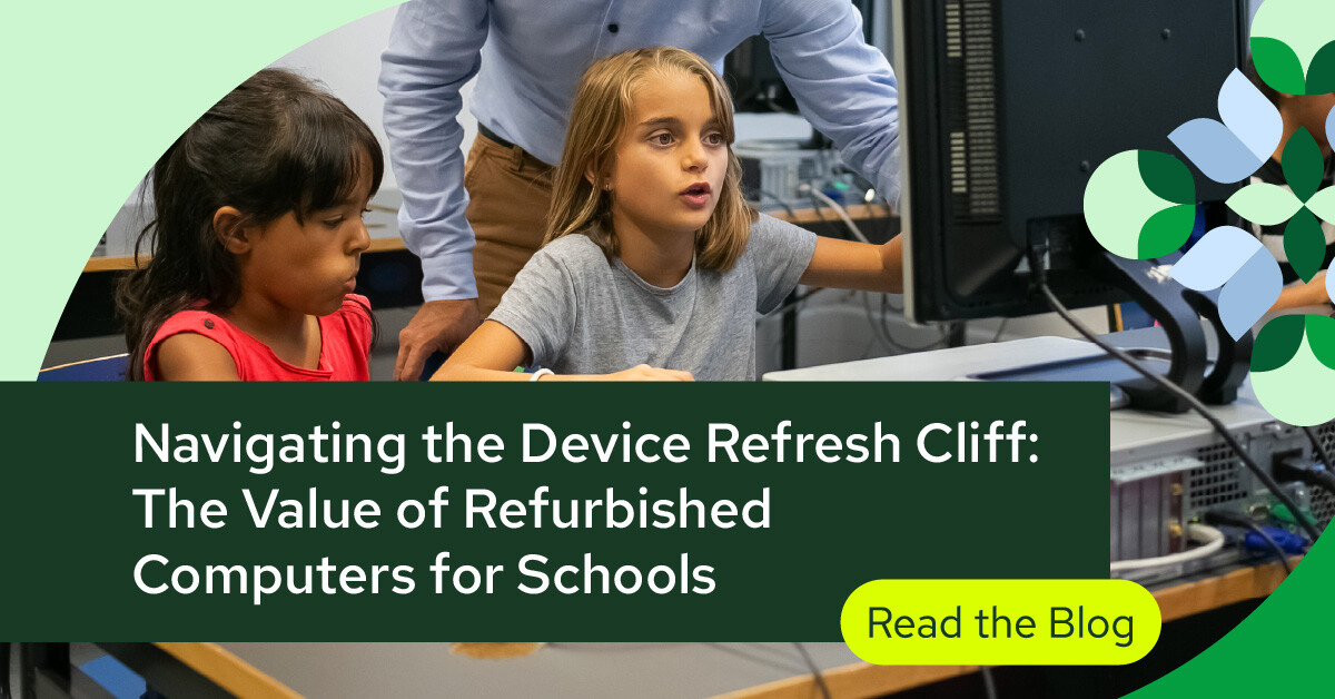 device refresh cycle management, refurbished computers for schools, school technology refresh solutions, IT budget optimization for schools, K-12 technology upgrades, educational device lifecycle management, cost-effective technology for education, school technology planning, educational IT asset management, school device recycling programs