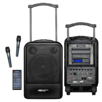 VENU100A High Quality PA System - DVD/CD/MP3 Bluetooth and Wireless Handheld Microphones