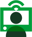 Looking at a computer icon