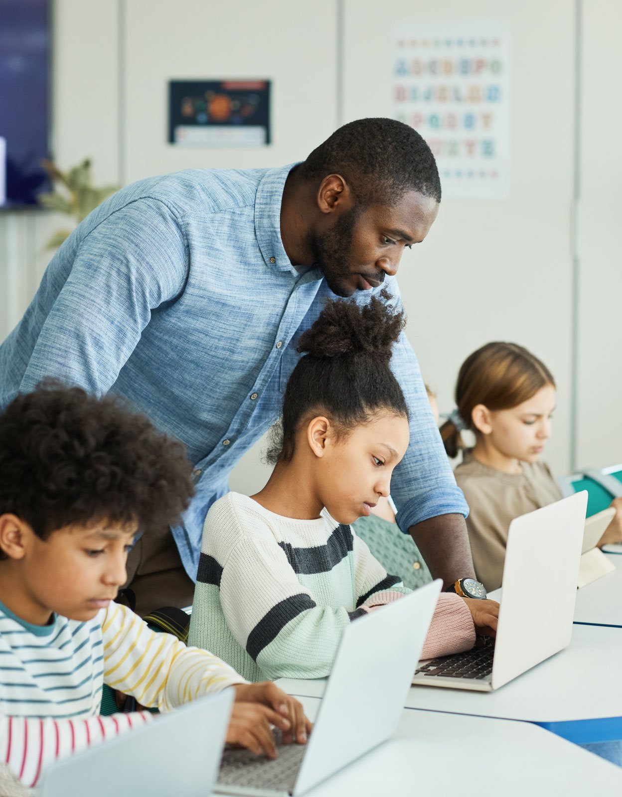 kids on laptops