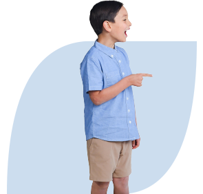 pointing kid pointing kid